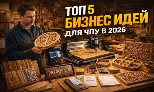 ТОП 5 бизнес идей для ЧПУ в 2026 году — неочевидные направления для заработка