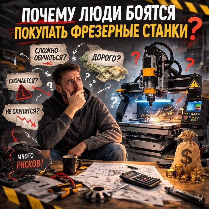 Почему предприниматели боятся покупать станки с ЧПУ