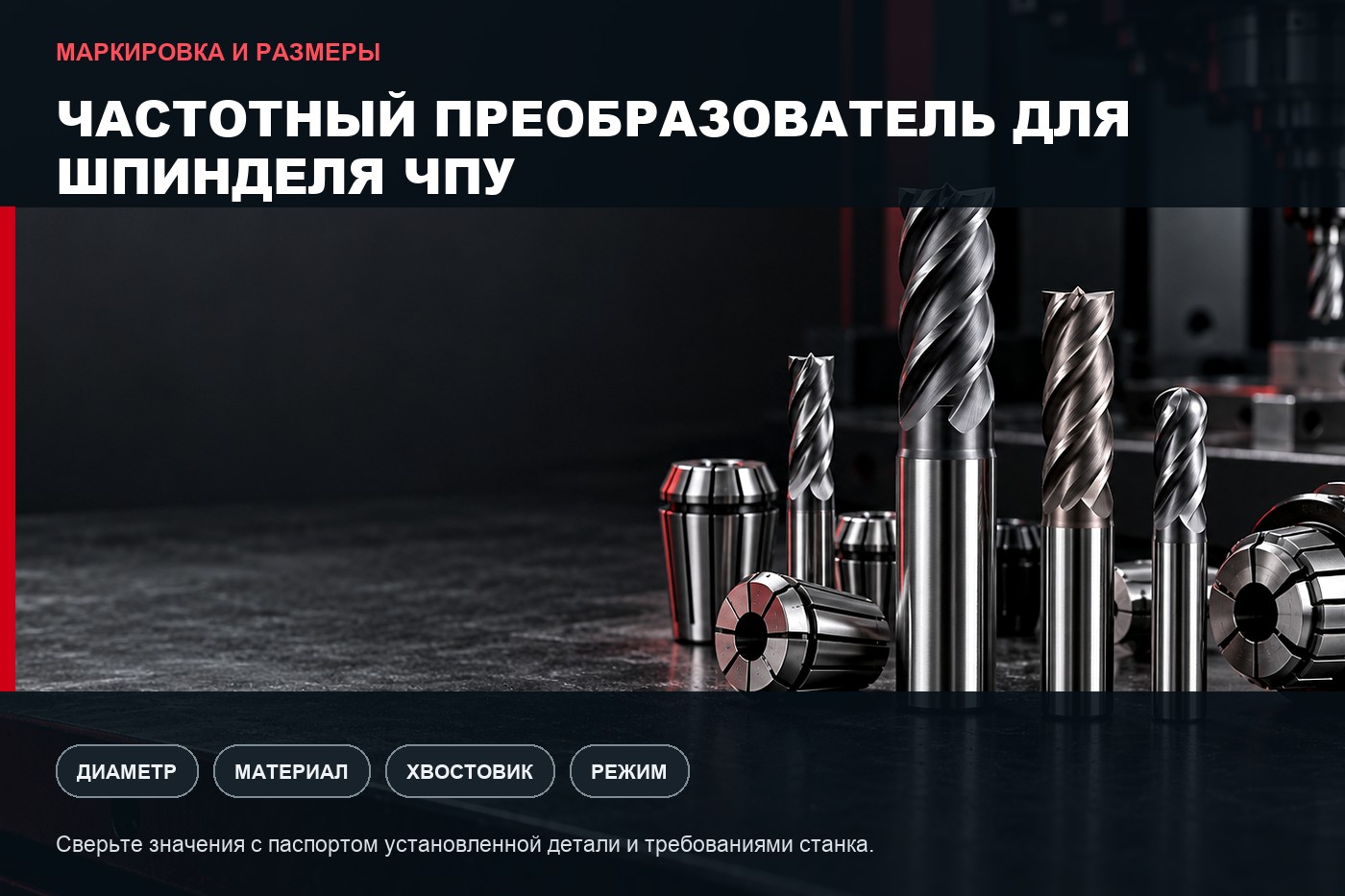 Маркировка и размеры: Частотный преобразователь для шпинделя ЧПУ: подбор и настройка