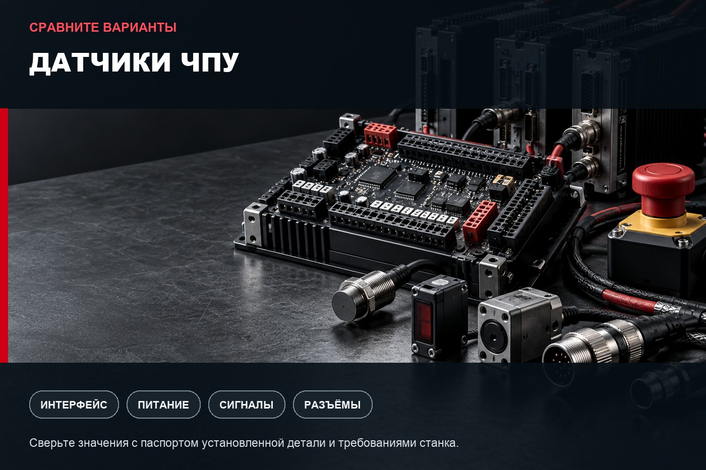 Сравнение вариантов: Датчики ЧПУ: концевики, датчик высоты и экранированные подключения