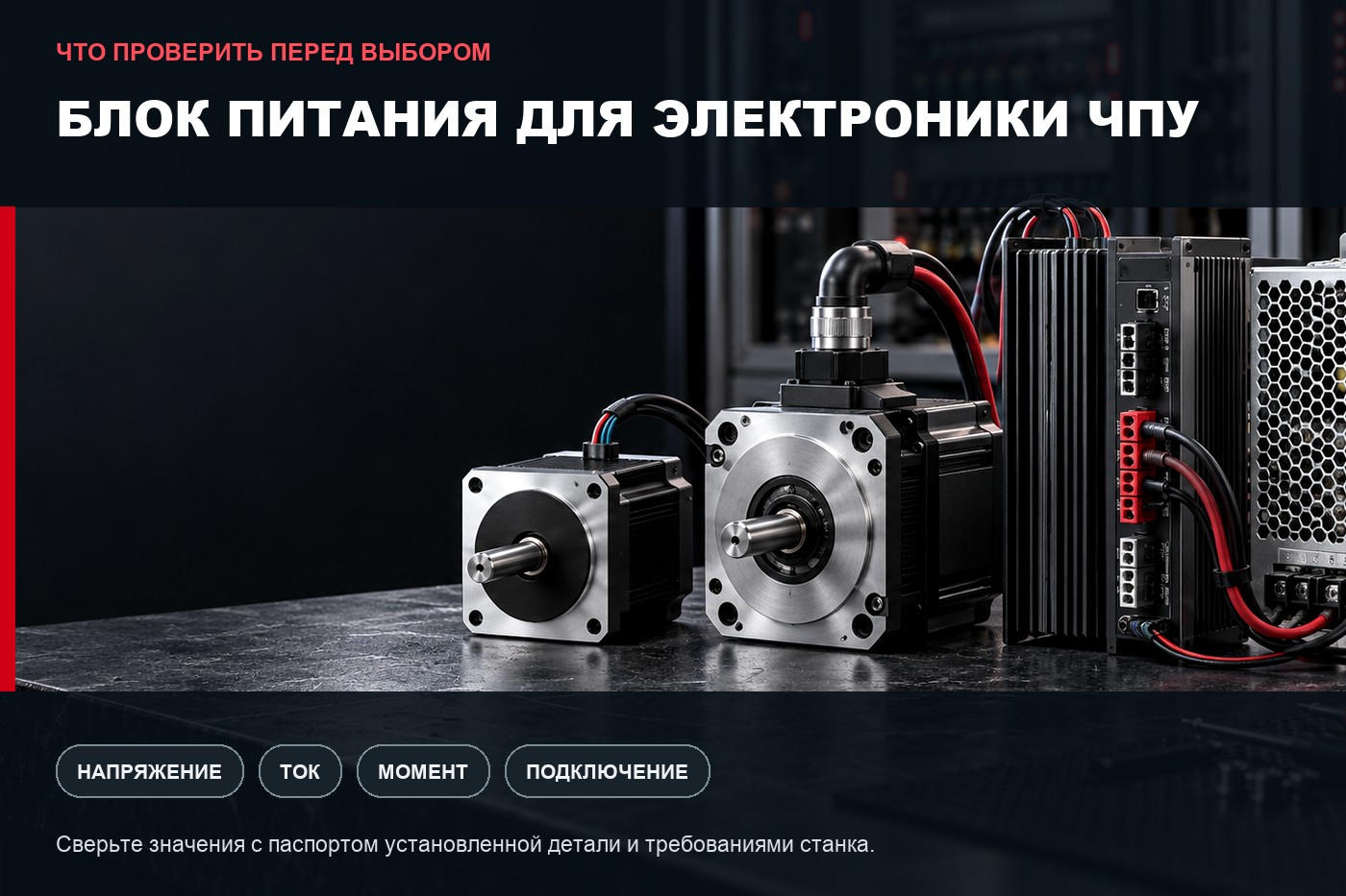 Что проверить перед выбором: Как подобрать блок питания для электроники ЧПУ