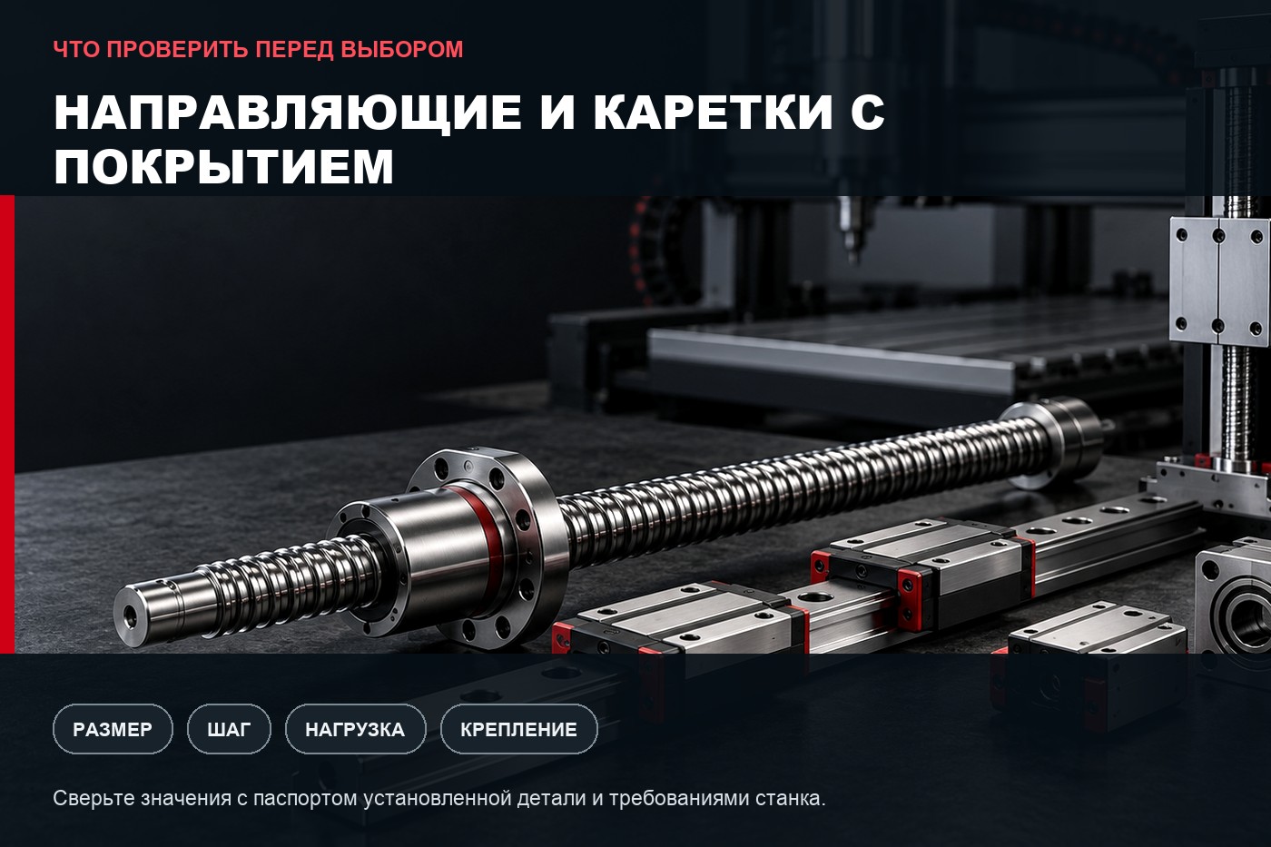 Что проверить перед выбором: Направляющие и каретки с покрытием: когда это нужно станку ЧПУ