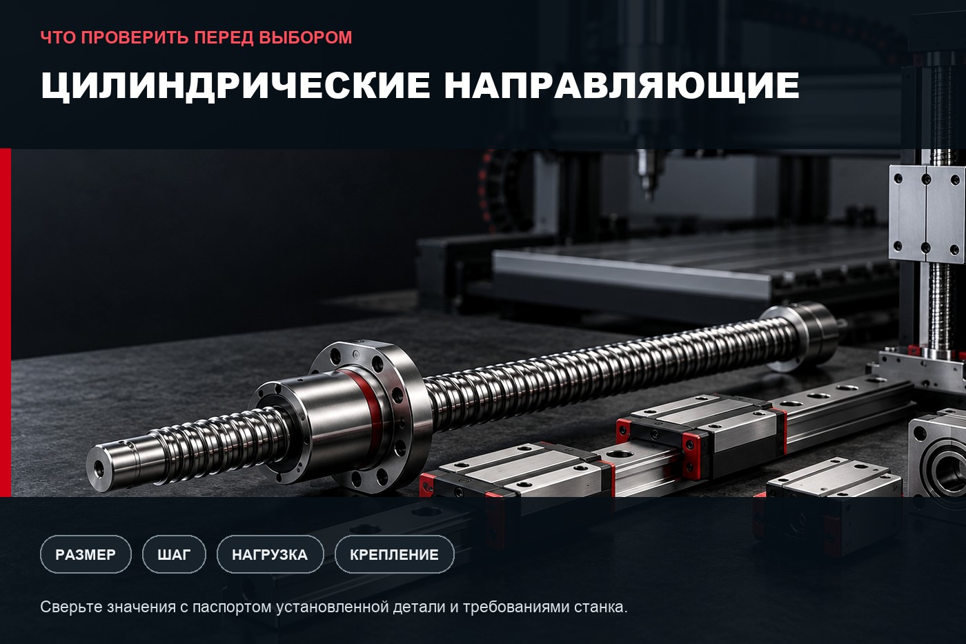 Что проверить перед выбором: Цилиндрические направляющие: параметры выбора и совместимость