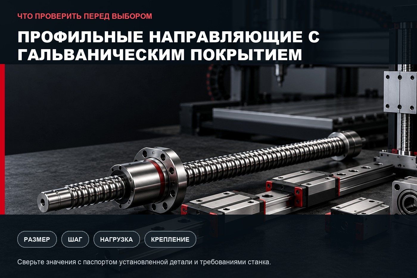 Что проверить перед выбором: Профильные направляющие с гальваническим покрытием: параметры выбора и совместимость