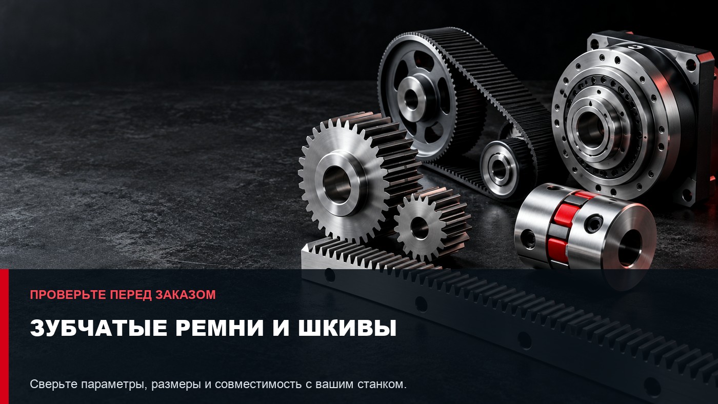 Зубчатые ремни и шкивы для ЧПУ: шаг, профиль и натяжение