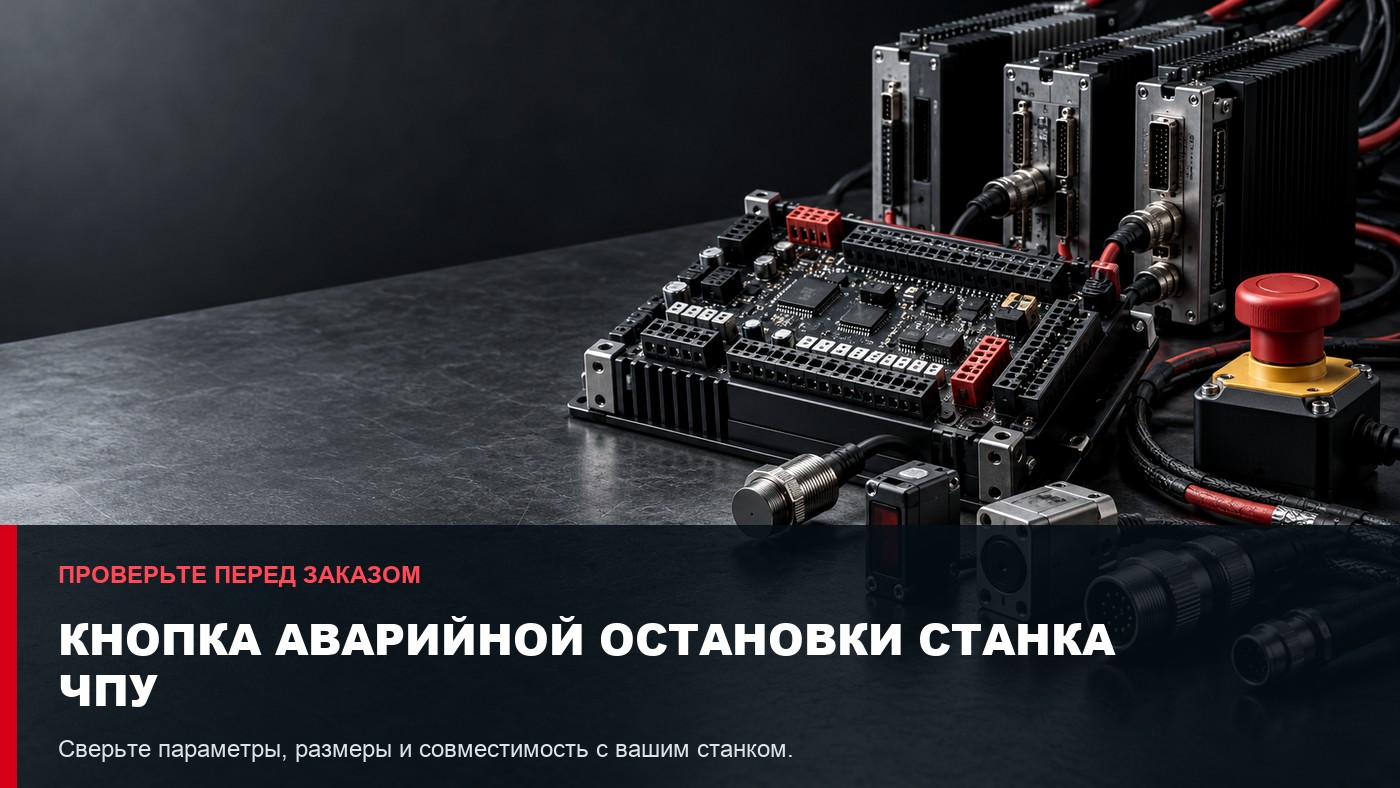 Кнопка аварийной остановки станка ЧПУ: выбор и проверка совместимости