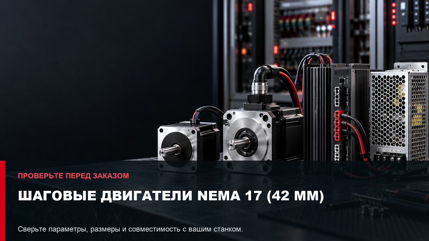 Шаговые двигатели NEMA 17 (42 мм): параметры выбора и совместимость