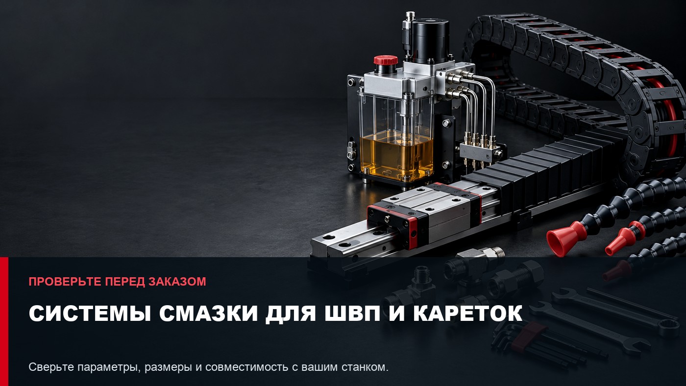 Системы смазки для ШВП и кареток: параметры выбора и совместимость