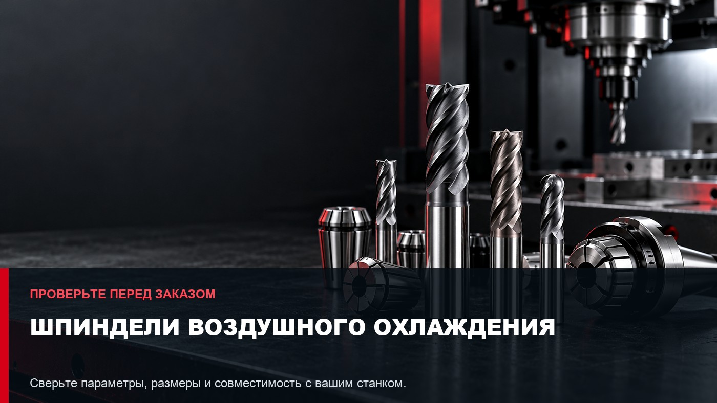 Шпиндели воздушного охлаждения: параметры выбора и совместимость