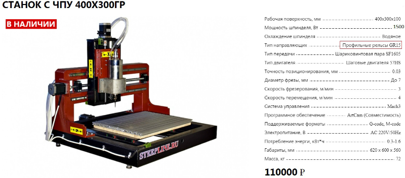 Станок с ЧПУ 400х300ГР