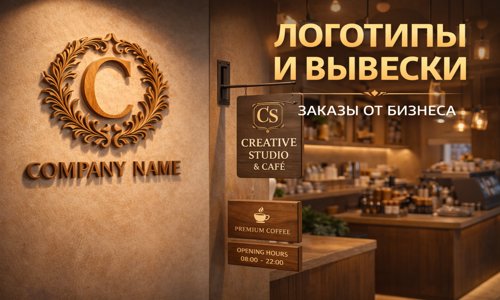 Логотипы и вывески из дерева для бизнеса