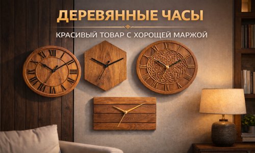 Часы из дерева на ЧПУ станке