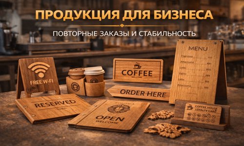 Таблички и деревянная продукция для малого бизнеса