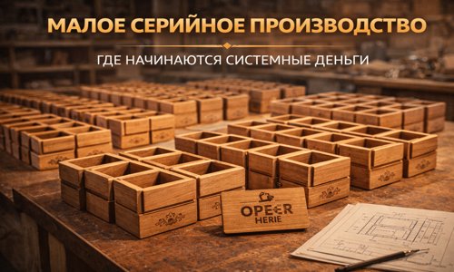 Малое серийное производство на ЧПУ станке по дереву