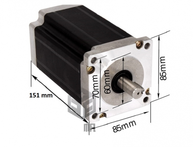 86BYG450C Шаговый двигатель Nema 86 mm - купить комплектующие к ЧПУ станкам