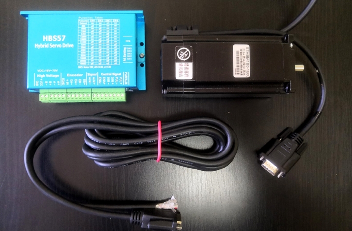 Комплект гибридный сервопривод с энкодером 57HBM100-1000-2.5N.m+HBS57